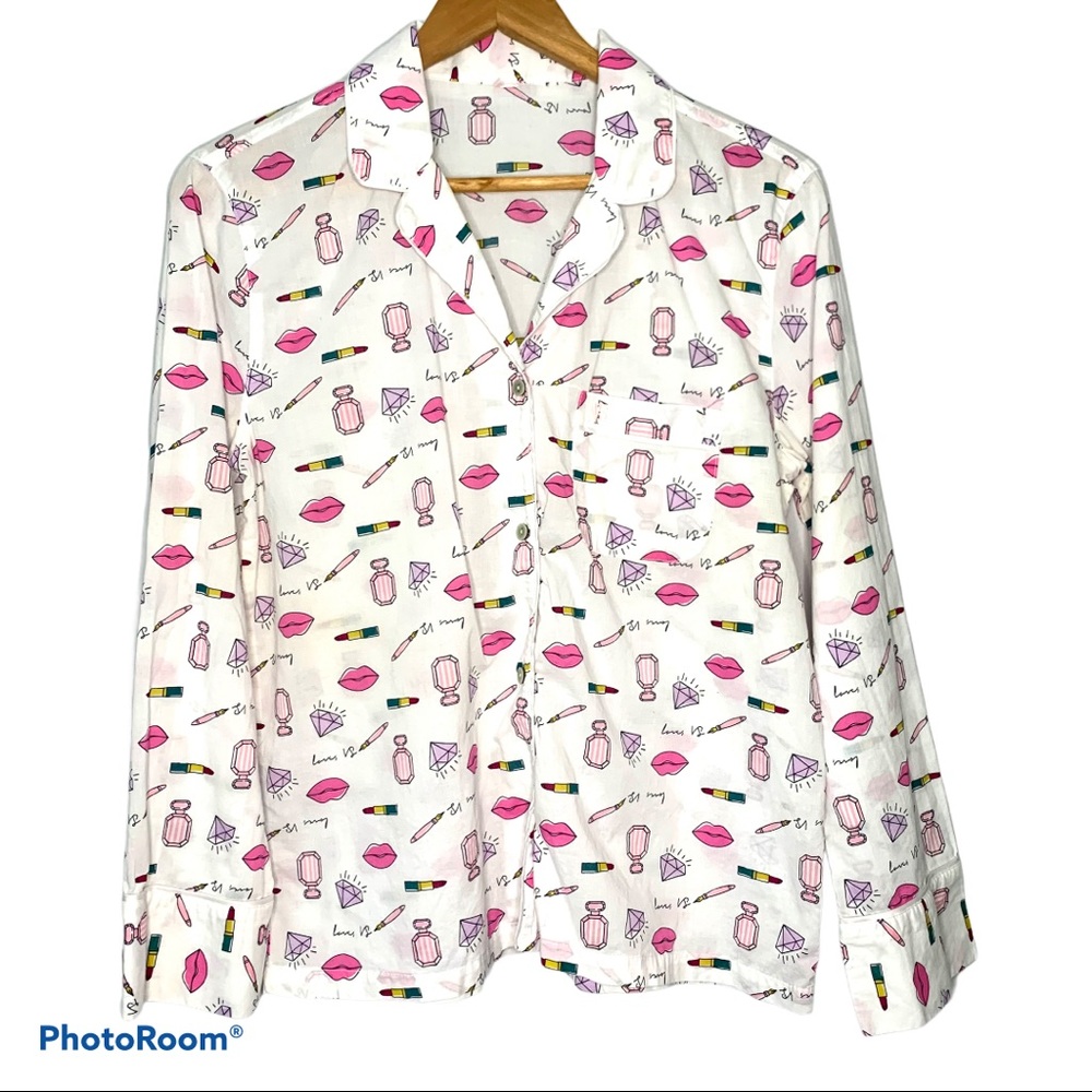 Victoria’s Secret Lipstick Perfume Diamond PJ Set